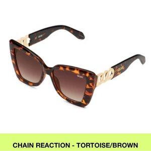 Quay New Chain Reaction Sunglasses Tortoise Brown large